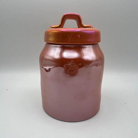 New Rae Dunn Hocus Pocus Orange Iridescent Baby Halloween Canister Cookie Jar - Picture 3 of 6
